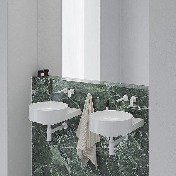 Смеситель для раковины Ravak Eleganta X070255 белый вильвет купить в интернет-магазине сантехники Sanbest