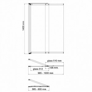 Шторка для ванны WasserKraft Main 41S02-100 WasserSchutz Fixed купить в интернет-магазине Sanbest