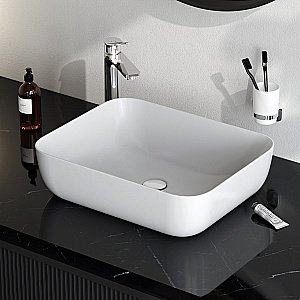 Раковина накладная AM.PM Func 51 M8FWCC10510WG белая купить в интернет-магазине Sanbest