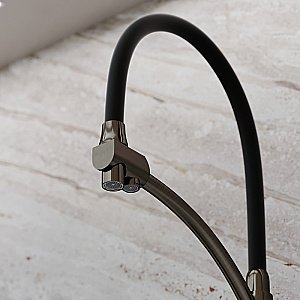 Смеситель для кухни Sancos Eri SC4001GG вороненая сталь купить в интернет-магазине сантехники Sanbest