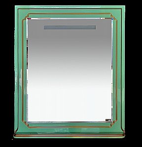 Зеркало Misty Praga 90x100 Зеркало салатовая/ патина в ванную от интернет-магазине сантехники Sanbest