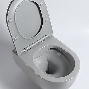 Унитаз Vincea Evo VT1-34SMG безободковый, с крышкой микролифт, серый матовый купить в интернет-магазине Sanbest