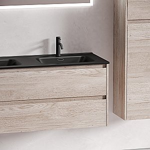 Тумба с раковиной Sancos Libra 120 LB120-2EG дуб галифакс натуральный для ванной в интернет-магазине Sanbest