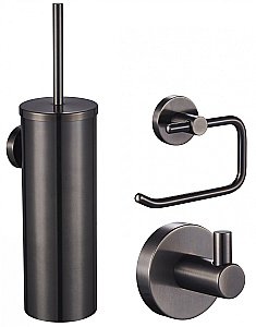 Набор аксессуаров WONZON & WOGHAND WW-8100-GM темный графит купить в интернет-магазине сантехники Sanbest