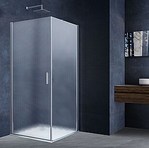 Душевой уголок Vincea Alpha VSR-3ALP9095MT 95x90 стекло текстурное/профиль хром купить в интернет-магазине Sanbest