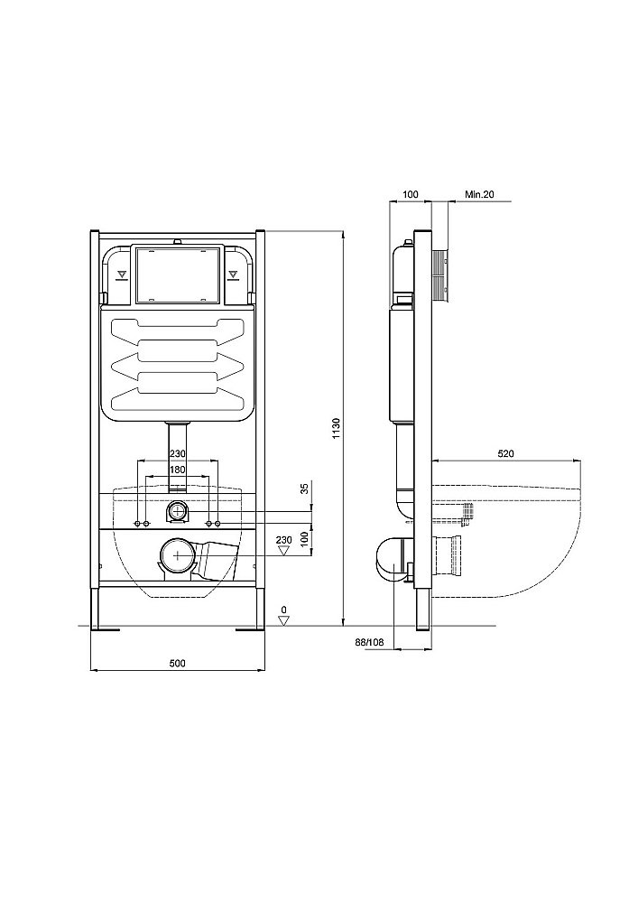 Унитаз с инсталляцией Aquatek Либра SET AQUATEK ЛИБРА N cm белый, с крышкой микролифт, безободковый купить в интернет-магазине Sanbest