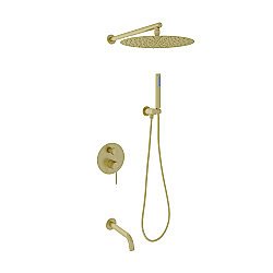 Душевая система Oliveeka Y OL-88939017-BG золото матовое купить в интернет-магазине сантехники Sanbest