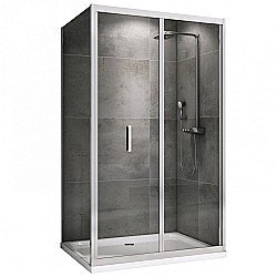 Душевой уголок ABBER Sonnenstrand AG07110-S75 110x75 стекло прозрачное/профиль хром купить в интернет-магазине Sanbest