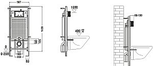 Унитаз с инсталляцией WeltWasser MARBERG 507 + JECKENBACH 004 GL-WT + MAR 507 SE купить в интернет-магазине Sanbest