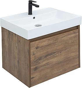 Тумба с раковиной Aquanet Nova Lite 249511 60 дуб рустикальный для ванной в интернет-магазине Sanbest