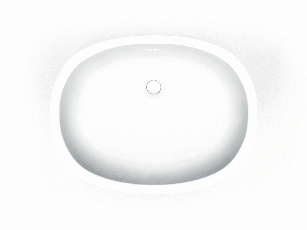 Раковина под столешницу Montebianco PIETRO DUE 11023 белая матовая купить в интернет-магазине Sanbest