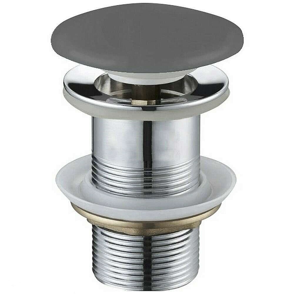 Донный клапан SantiLine SL-121 без перелива серый матовый купить в интернет-магазине сантехники Sanbest