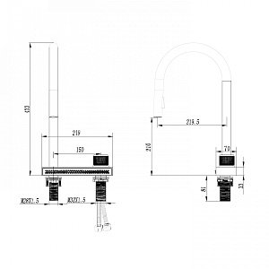 Смеситель для кухни Abber WASSER KREIS AF8114G золото матовое купить в интернет-магазине сантехники Sanbest