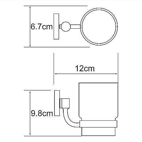Стакан для зубных щеток WasserKRAFT Rhein K-6228 купить в интернет-магазине сантехники Sanbest