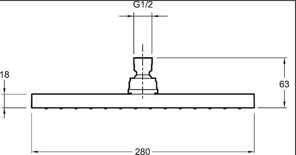 Верхний душ Jacob Delafon EO E3875-CP купить в интернет-магазине сантехники Sanbest