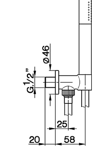 Душевая гарнитура Cisal Shower DS01881340 купить в интернет-магазине сантехники Sanbest