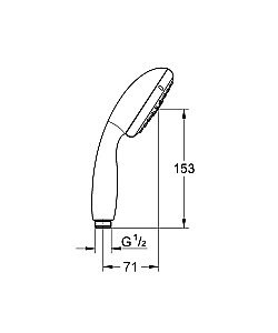 Душевая лейка Grohe New Tempesta Classic 28419002 купить в интернет-магазине сантехники Sanbest