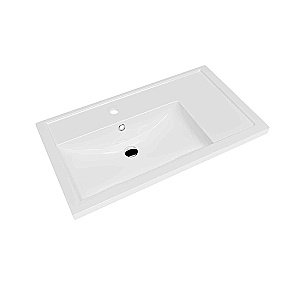 Тумба с раковиной Grossman ФЛАЙ 80 дуб сонома/белая для ванной в интернет-магазине Sanbest