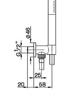 Душевая гарнитура Cisal Shower DS01881340 купить в интернет-магазине сантехники Sanbest