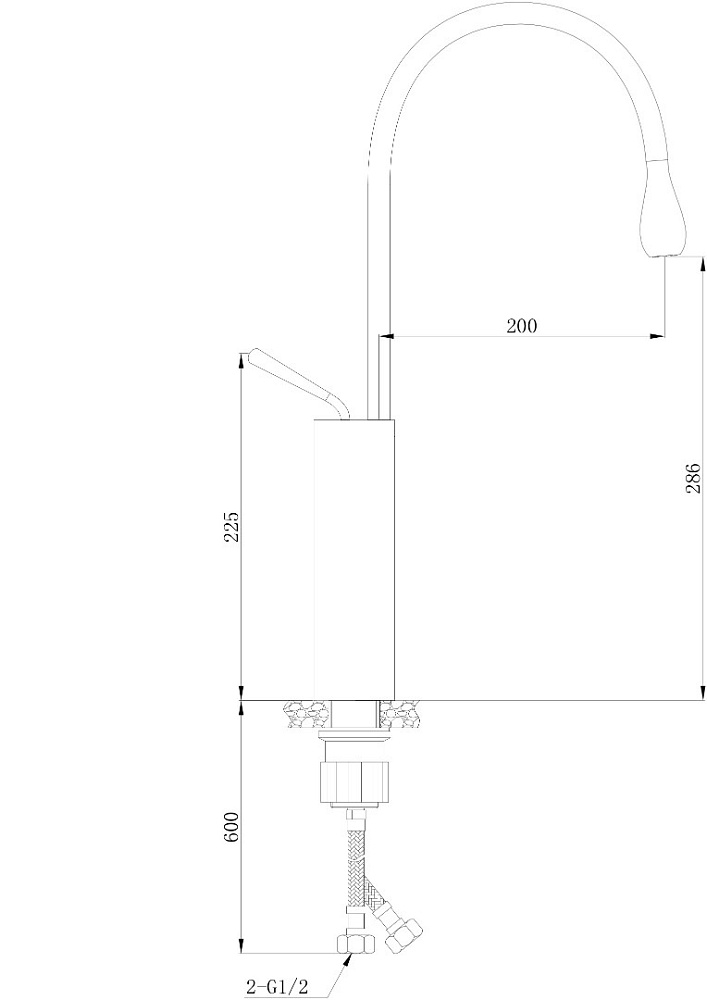 Смеситель для раковины Boch Mann TROPFEN B XL BM9634 черный купить в интернет-магазине сантехники Sanbest