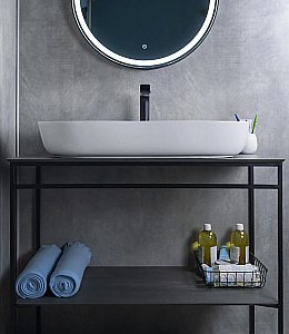 Раковина накладная Gid Lago 81 N9348 51200 белая купить в интернет-магазине Sanbest