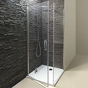 Душевой уголок Jacob Delafon CONTRA E22T81-GA/E22FT70-GA 80х70 стекло прозрачное/профиль хром купить в интернет-магазине Sanbest