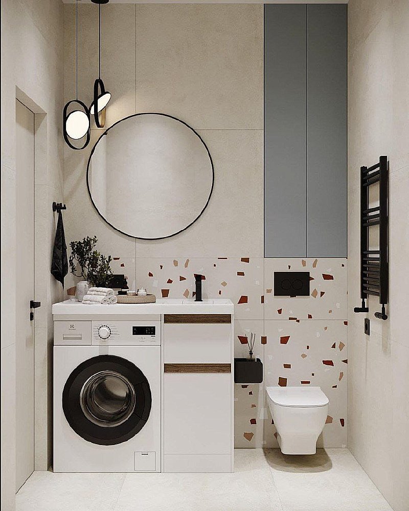 Зеркало Art&Max Sanremo AM-San-700-DS-F-Nero в ванную от интернет-магазине сантехники Sanbest