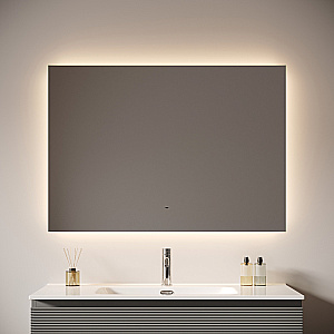 Зеркало с подсветкой Sancos Square 2.0 SQ2.1000 100х70 в ванную от интернет-магазине сантехники Sanbest