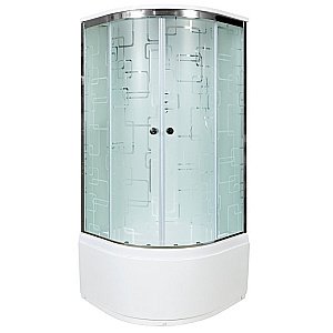Душевая кабина DTO ЕМ4590 с гидромассажем и пультом 90х90 купить в интернет-магазине Sanbest