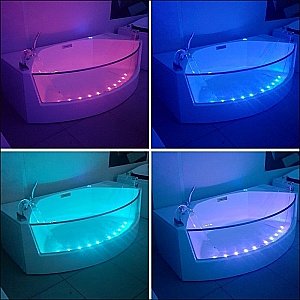 Ванна акриловая Gemy Glass Panel G9079 200х105 белая купить в интернет-магазине Sanbest