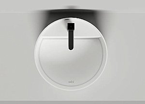 Раковина накладная Salini Armonia Round Top 02 130422TM 45 из искусственного камня S-Stone, белая матовая купить в интернет-магазине Sanbest