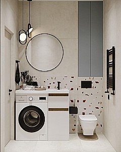 Зеркало Art&Max Sanremo AM-San-700-DS-F-Nero в ванную от интернет-магазине сантехники Sanbest