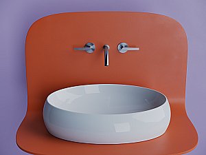 Раковина накладная Ceramica Nova Element 56 CN5033 белая купить в интернет-магазине Sanbest