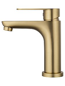 Смеситель для раковины WONZON & WOGHAND ALFA WW-A40202-BG золото брашированное купить в интернет-магазине сантехники Sanbest