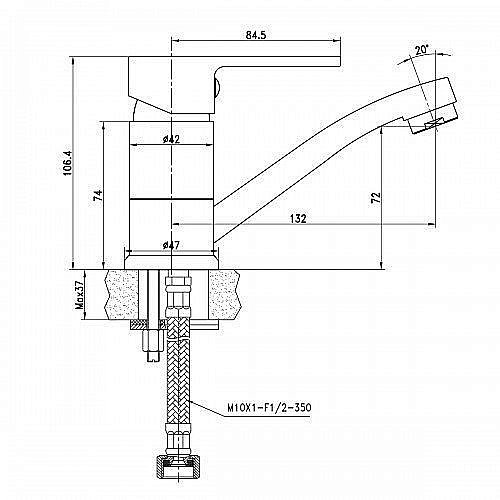 Смеситель для раковины Lemark Plus Grace LM1507C Хром купить в интернет-магазине сантехники Sanbest