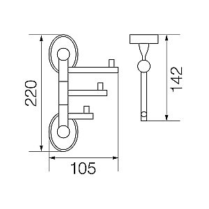 Крючок Veragio Bonjour VR.BNR-7835.BR купить в интернет-магазине сантехники Sanbest
