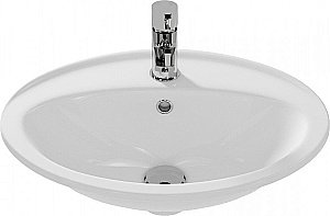 Раковина встраиваемая Cersanit CALLA 54 S-UM-Cl/1-w белая купить в интернет-магазине Sanbest