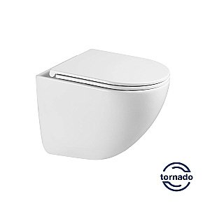 Унитаз Vincea Bien VT1-51T безободковый, смыв торнадо, с крышкой микролифт, белый купить в интернет-магазине Sanbest