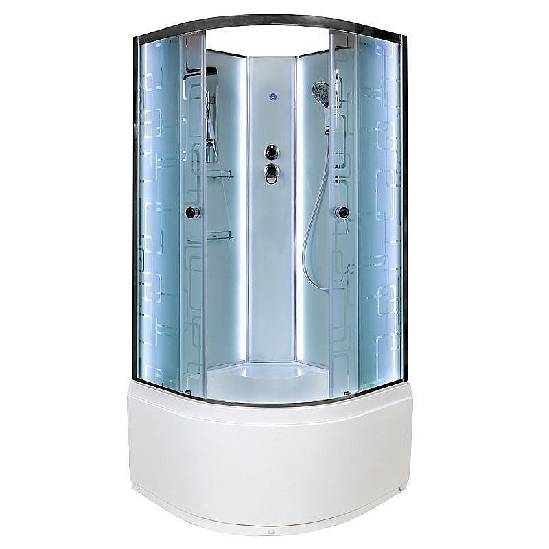 Душевая кабина DTO ЕМ4510 N LED 100х100 купить в интернет-магазине Sanbest