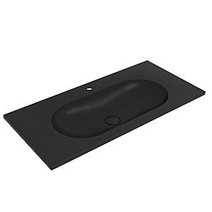 Раковина Vincea VCB-4H100A 100 антрацит купить в интернет-магазине Sanbest