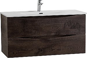 Тумба с раковиной BelBagno MARINO-CER-N-1000-2C-SO-RNG-P Rovere Nature Grigio для ванной в интернет-магазине Sanbest