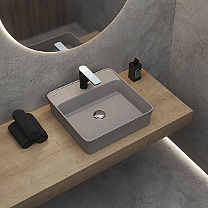 Раковина накладная BERGES Ego SL 182064 45 матовый серый купить в интернет-магазине Sanbest