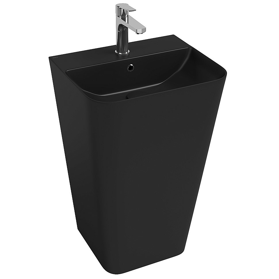 Раковина ISVEA Sott'Aqua 50 10SQ37001SV-2N черный матовый купить в интернет-магазине Sanbest