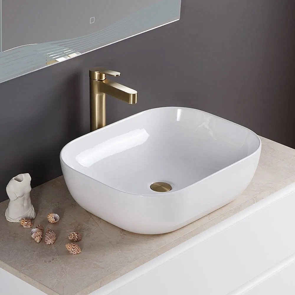 Раковина накладная Belbagno 50 BB1302 белая купить в интернет-магазине Sanbest