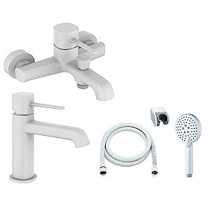 Набор смесителей Orange Karl M05-311w белый купить в интернет-магазине сантехники Sanbest