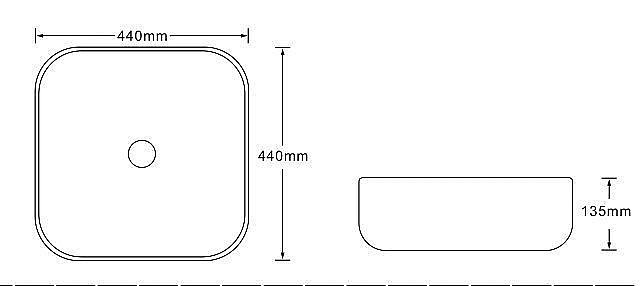 Раковина накладная SantiLine 44 SL-7024 коричневый мрамор купить в интернет-магазине Sanbest