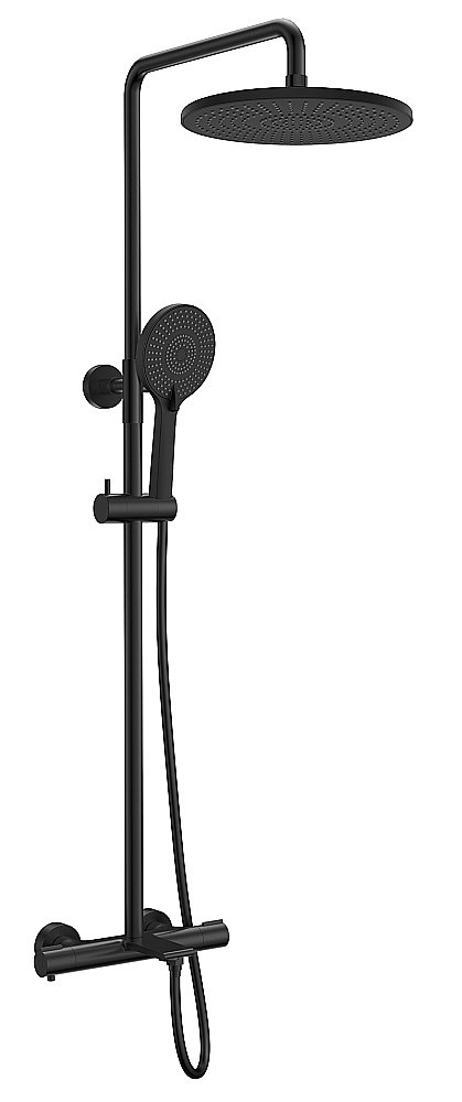 Душевая система Kaiser Serio 05382-9 черная матовая купить в интернет-магазине сантехники Sanbest