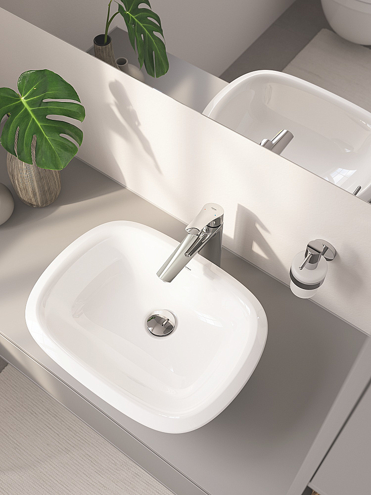 Смеситель для раковины GROHE Eurosmart 23971003 хром купить в интернет-магазине сантехники Sanbest