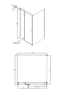 Душевой угол Ambassador Diamond 100x100 12011103 купить в интернет-магазине Sanbest