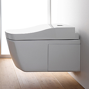 Унитаз подвесной TOTO NEOREST CW994P#NW1 с крышкой-биде WASHLET TCF994RWG#NW1 безободковый, слив торнадо, белый купить в интернет-магазине Sanbest